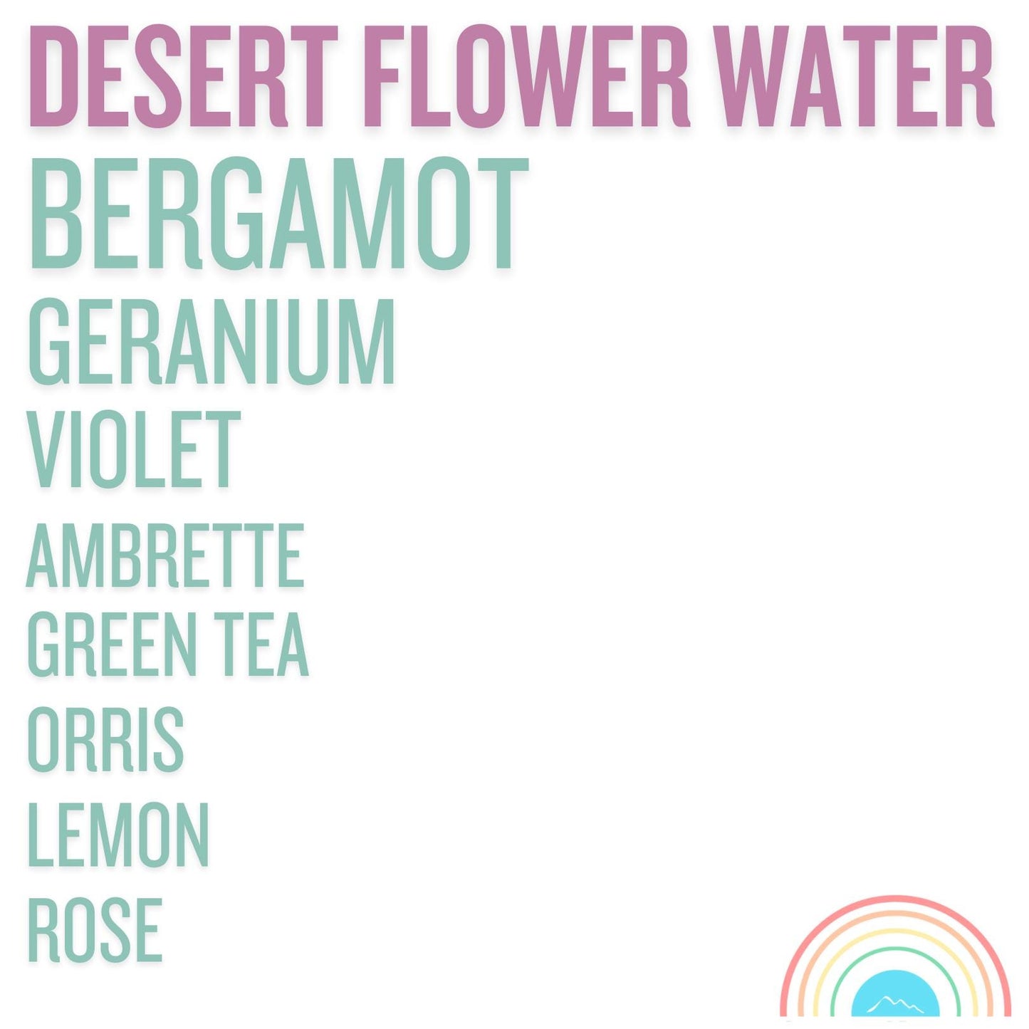 Desert Flower Water Eau De Parfum by Smoky Mountain Scents
